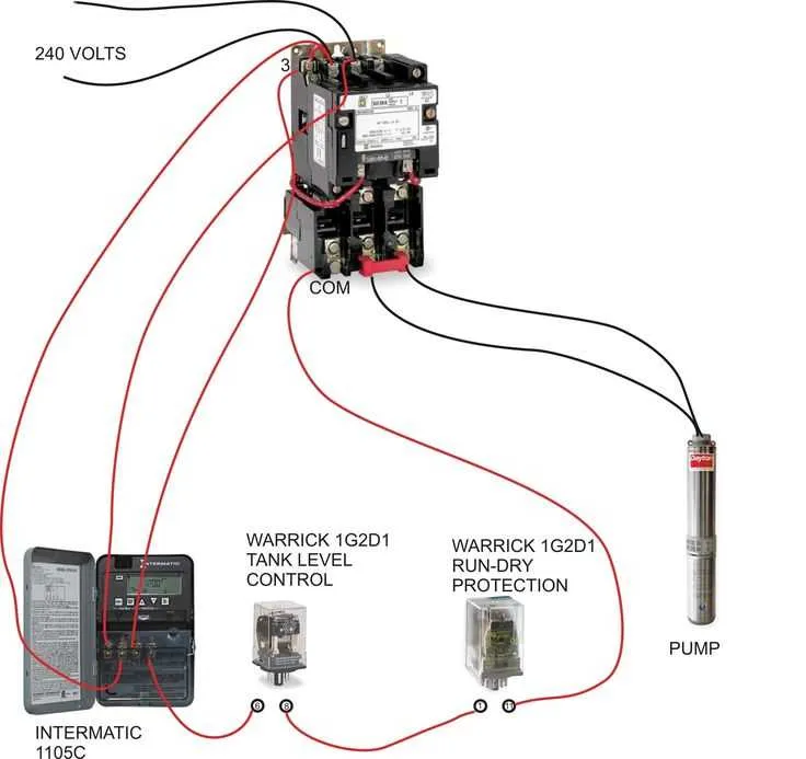 240 volt well pump wiring diagram