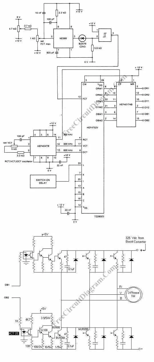 3 phase electric motor diagram