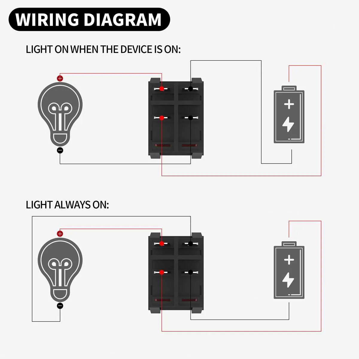 4 pin toggle switch wiring diagram