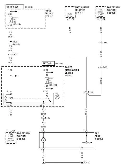 4 wire fuel pump wiring diagram