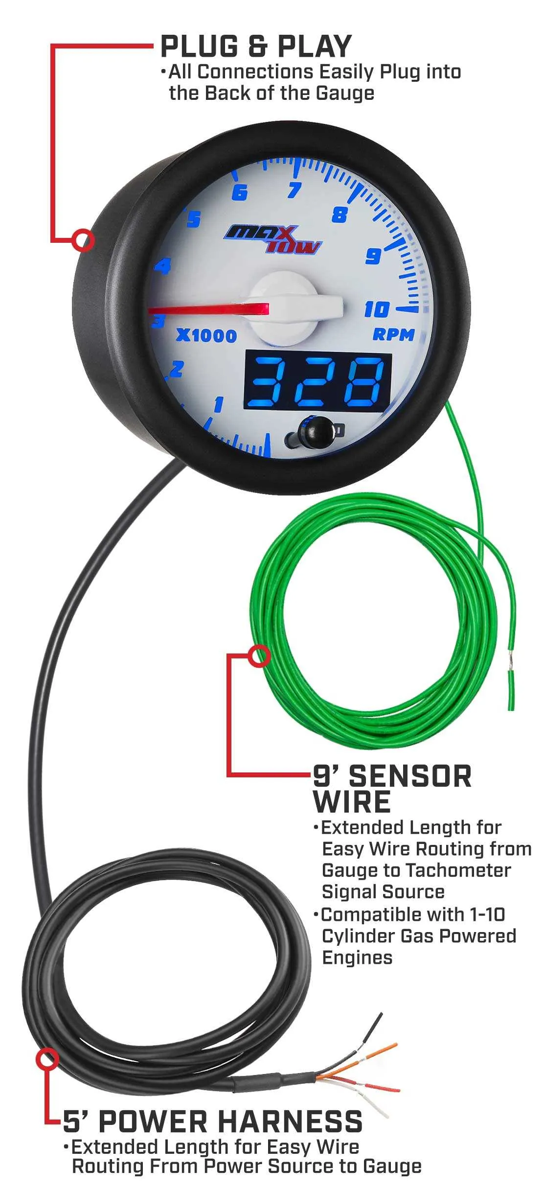 4 wire tach wiring diagram