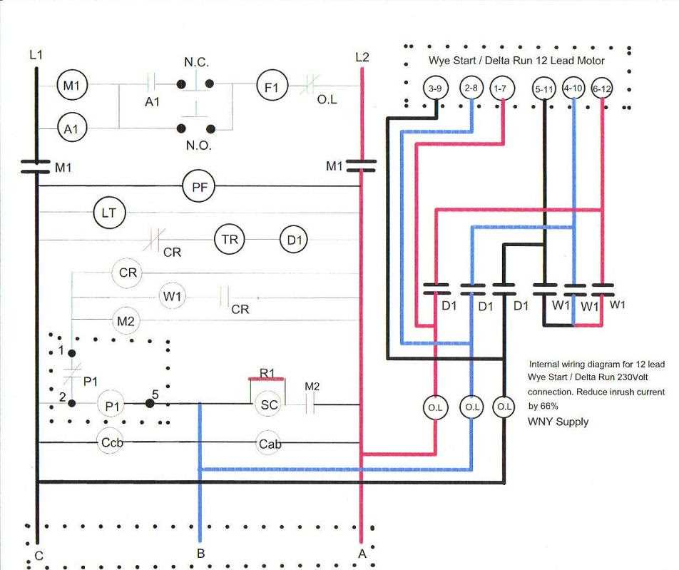 480 volt 3 phase motor wiring diagram