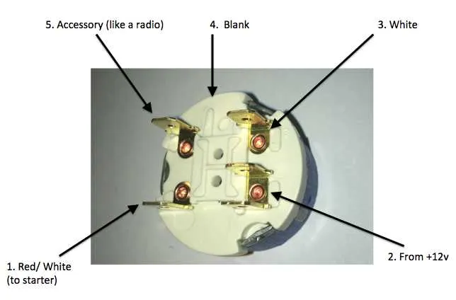 5 pole ignition switch wiring diagram
