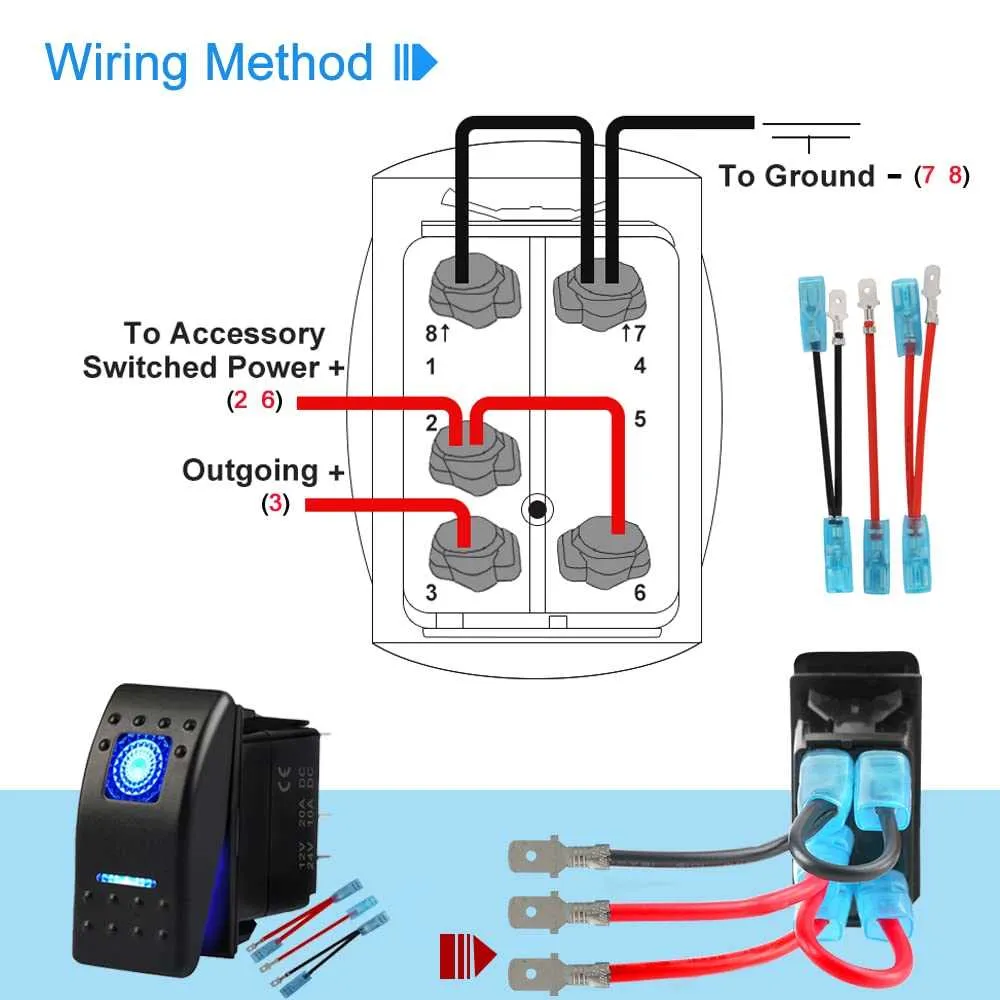 5 pin rocker switch wiring diagram