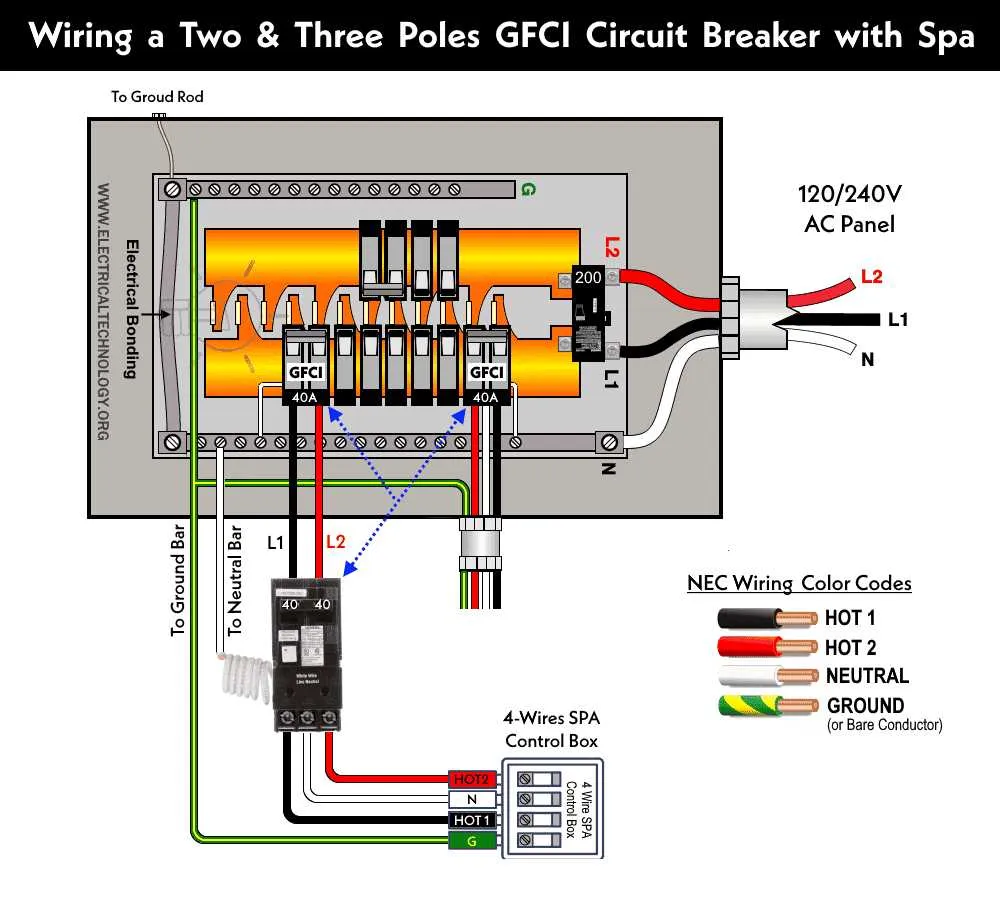 50 amp breaker wiring diagram