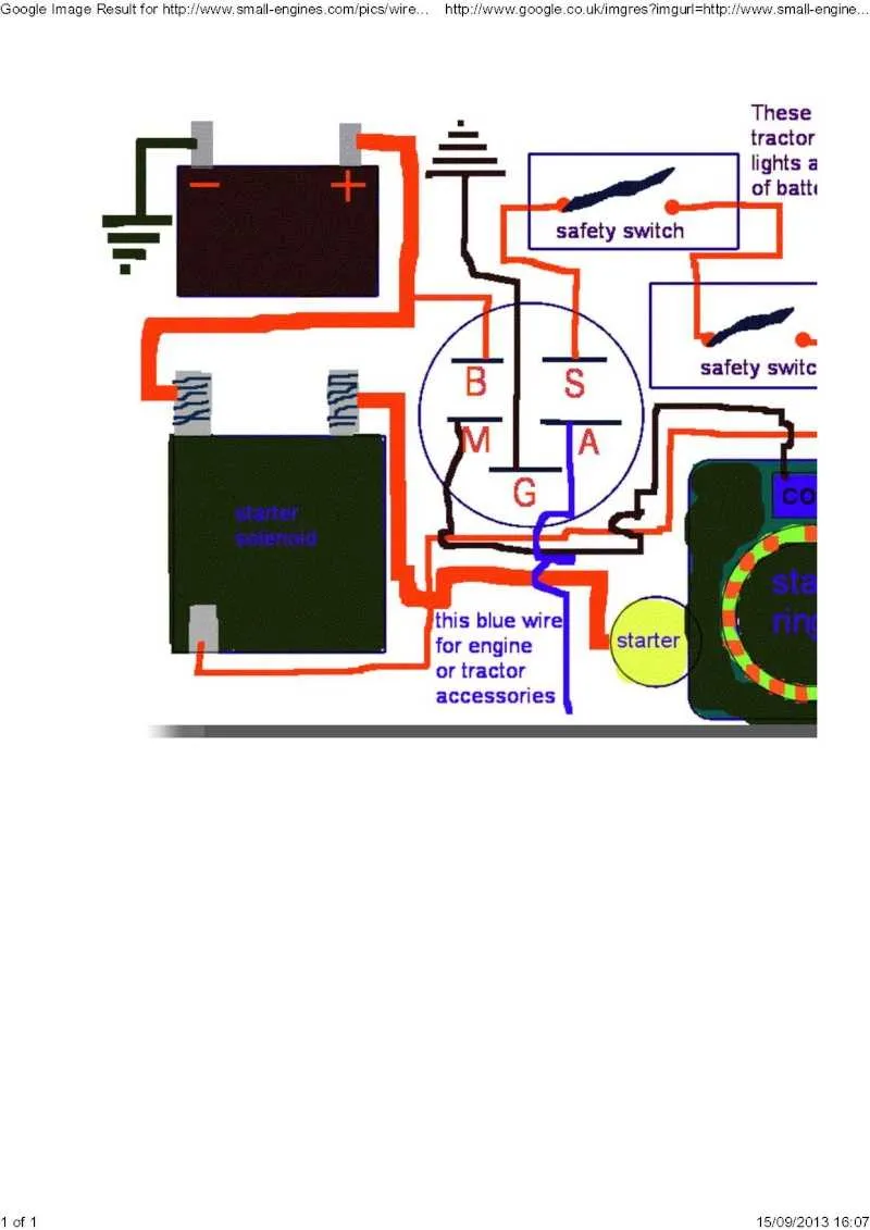 6 prong lawn mower ignition switch wiring diagram