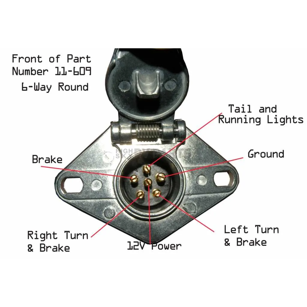 6 way trailer connector diagram
