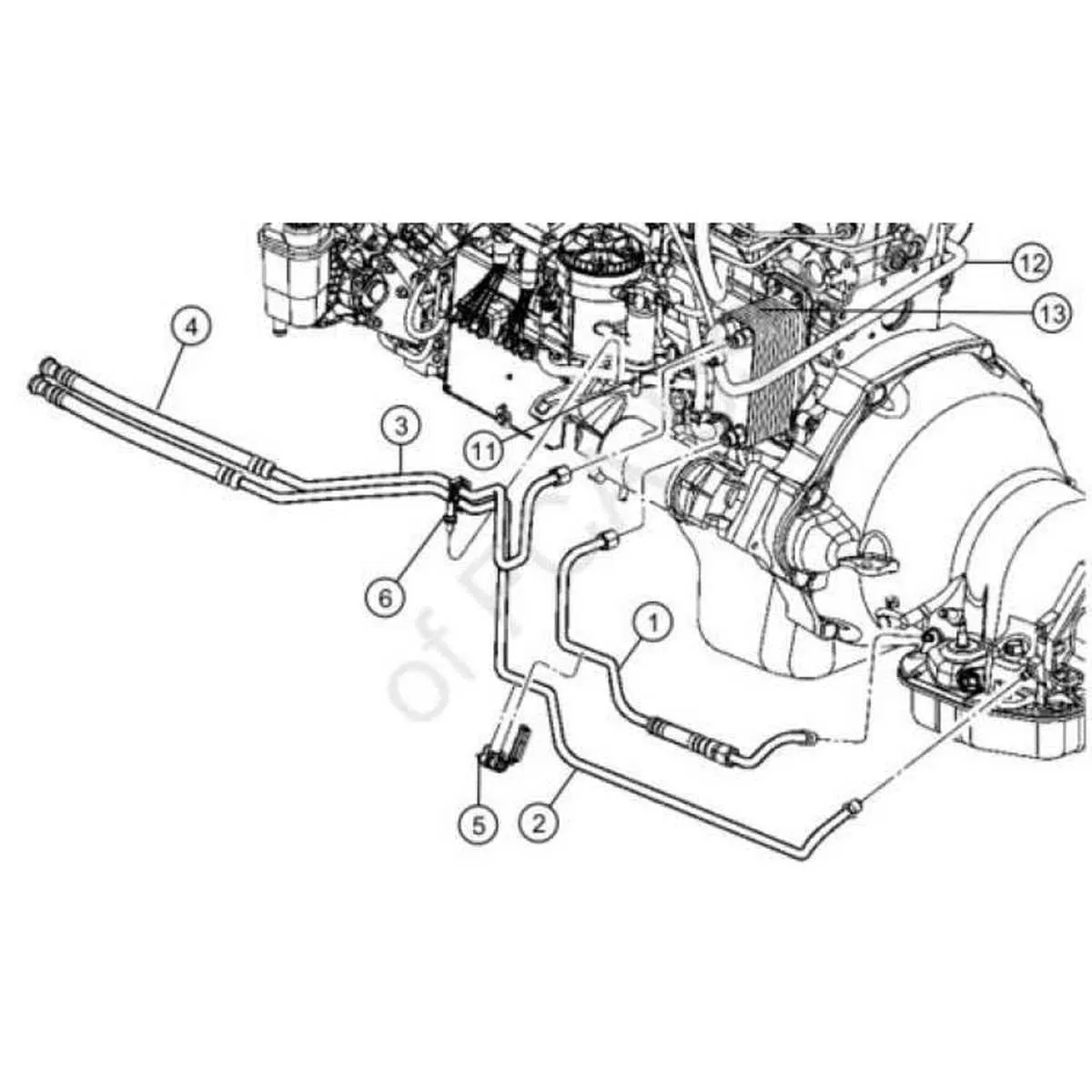 6.7 cummins coolant hose diagram
