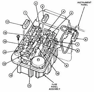 97 ford ranger fuse box diagram