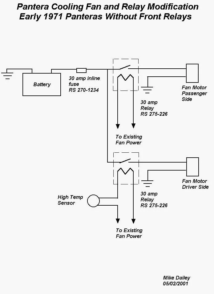 aftermarket electric fan wirng diagram