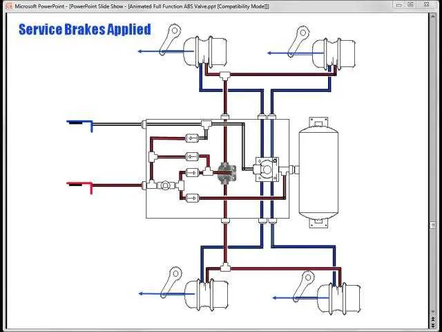 air brake system diagram trailers