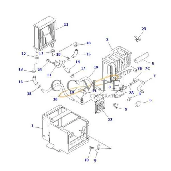 air conditioner parts diagram