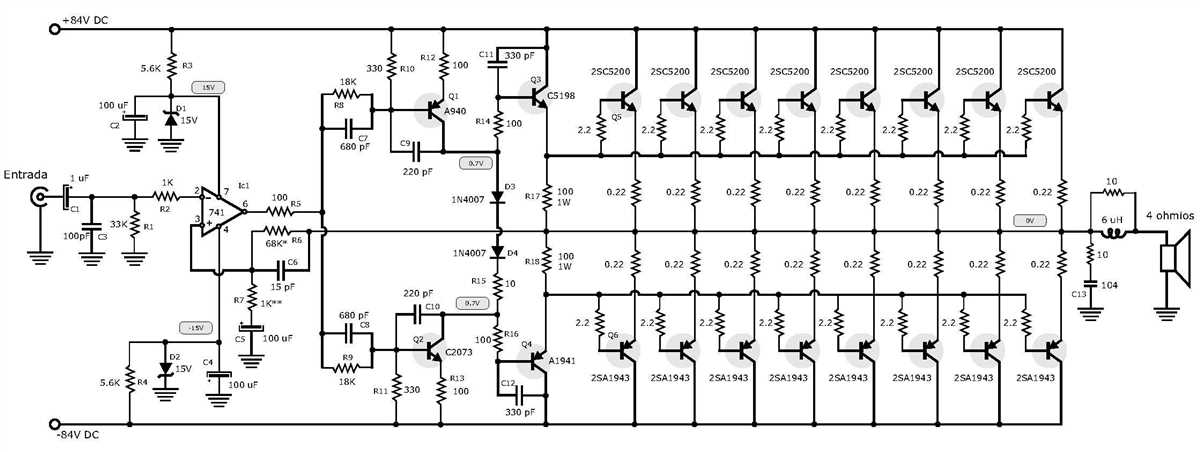 4. Resistors and capacitors for biasing and feedback