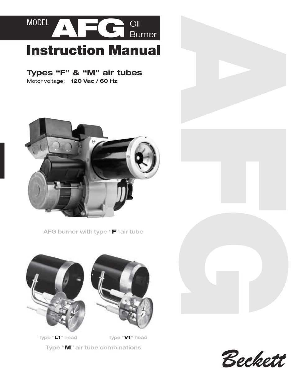 Key components of the Beckett AFG oil burner