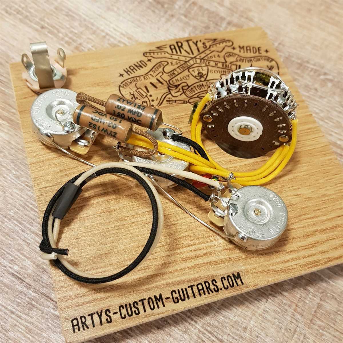 Custom guitar wiring harness