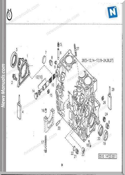 Deutz engine parts diagram