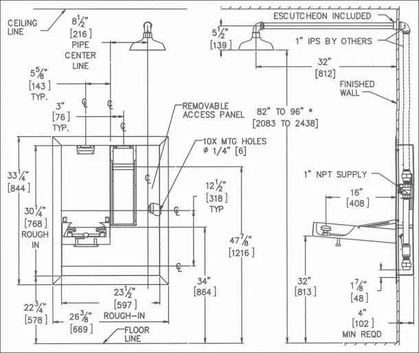 diagram bathroom sink plumbing rough in heights