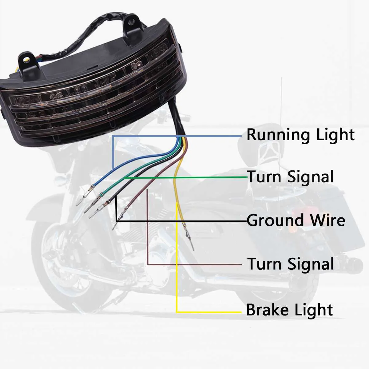 diagram harley tail light wire colors