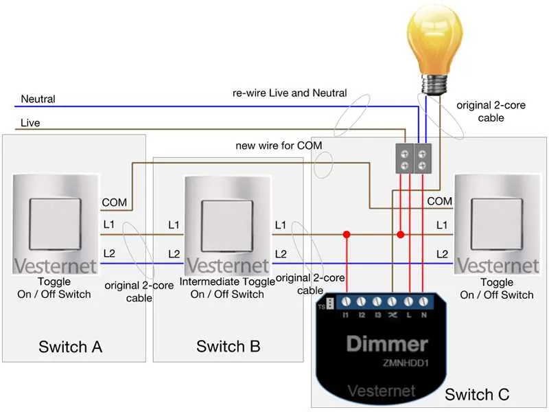 diagram of 3 way switch