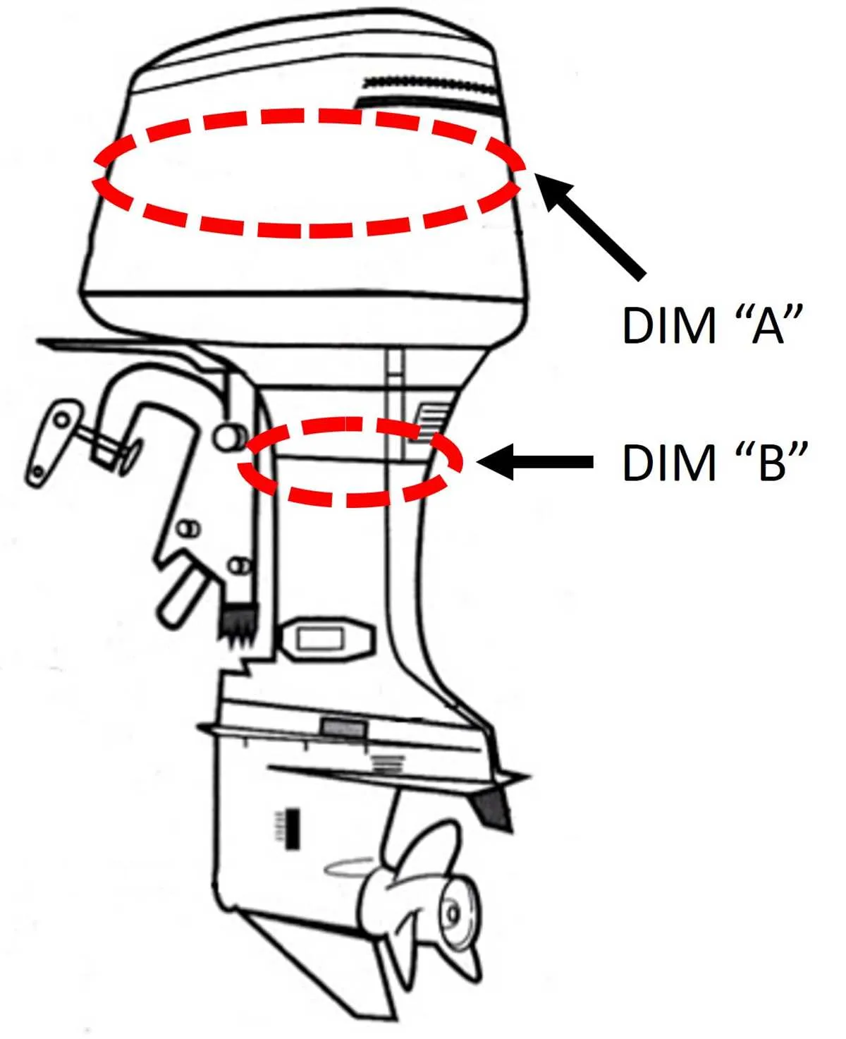 diagram of outboard engine