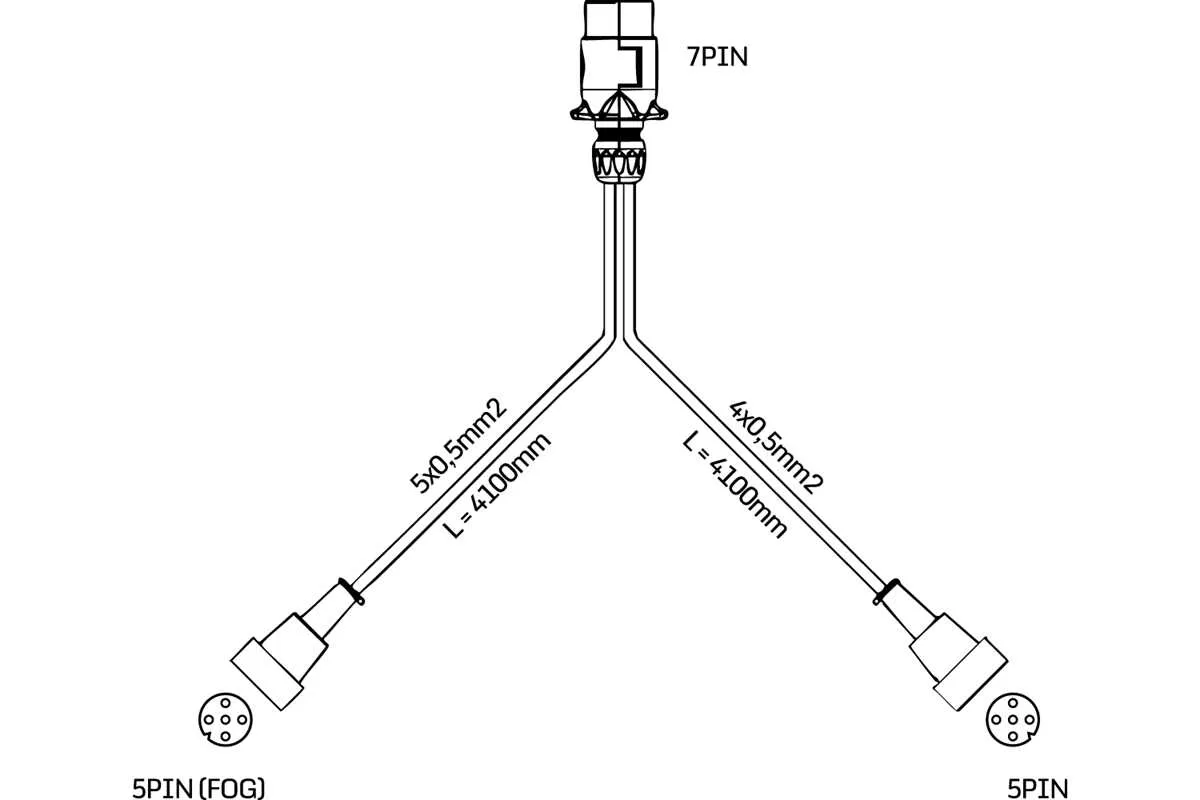 diagrama conector para remolque 7 pines