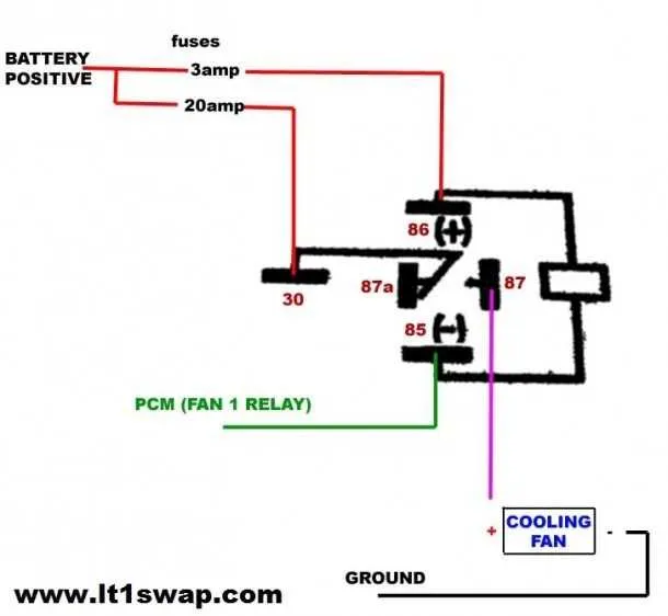 electric fan relay diagram