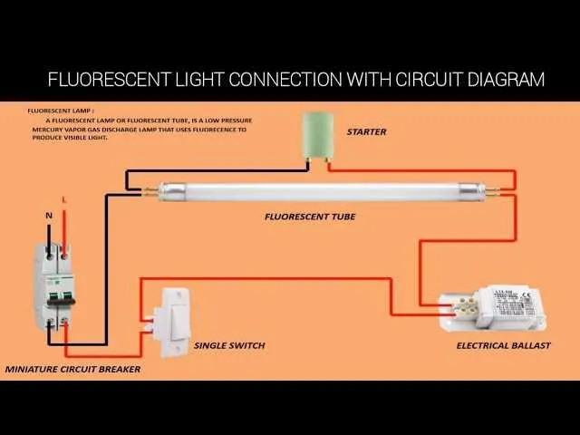 fluorescent bulb wiring diagram