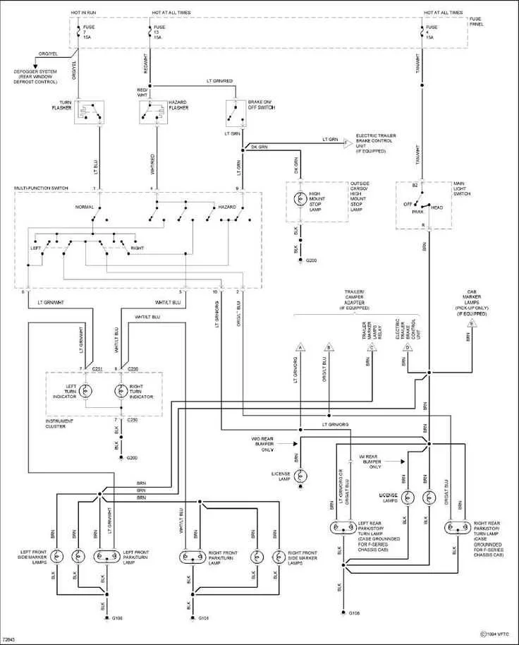 ford f150 tail light wiring diagram