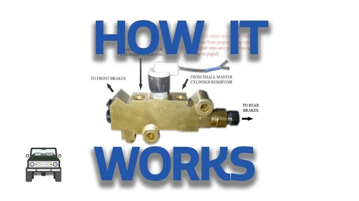 gm proportioning valve diagram