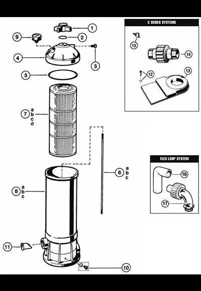hayward sand filter parts diagram