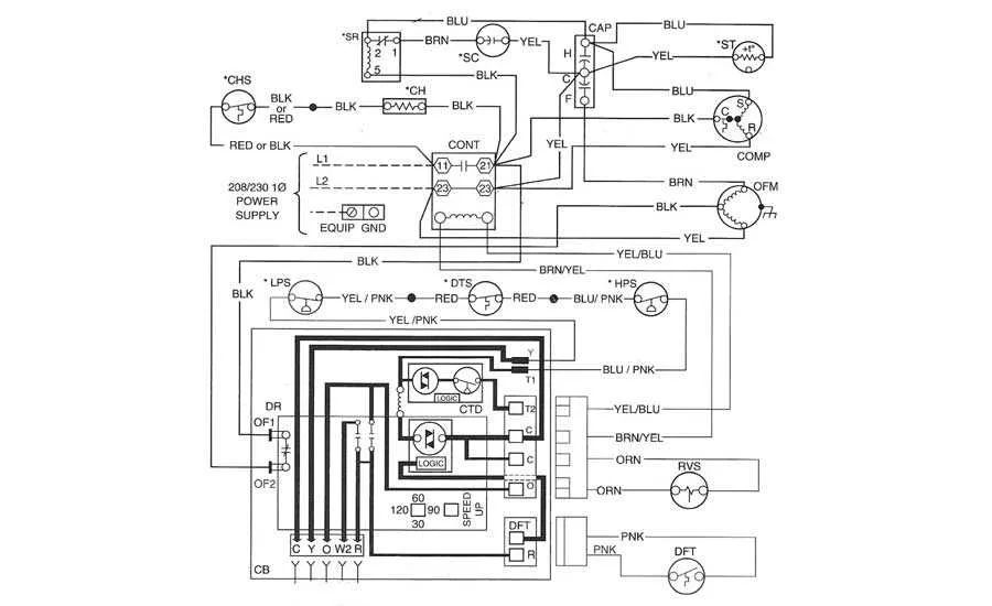 heat pump electrical diagram