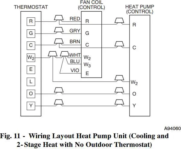 heat pump electrical diagram