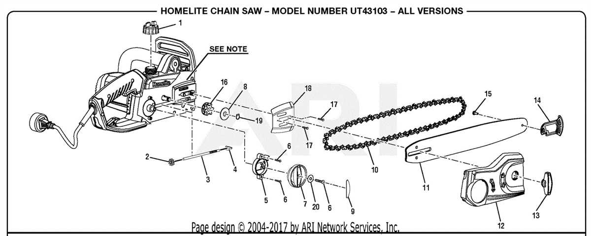 Homelite chainsaw parts diagram