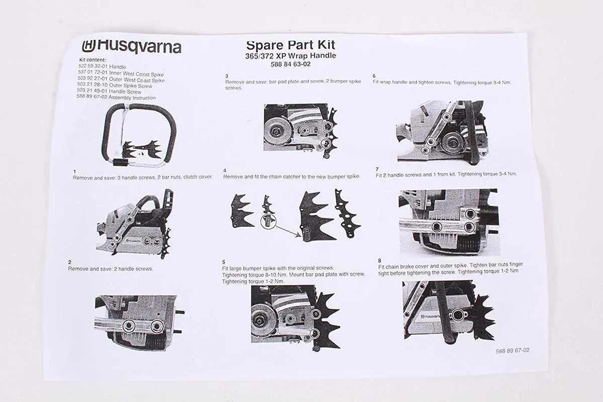 husqvarna 372xp parts diagram