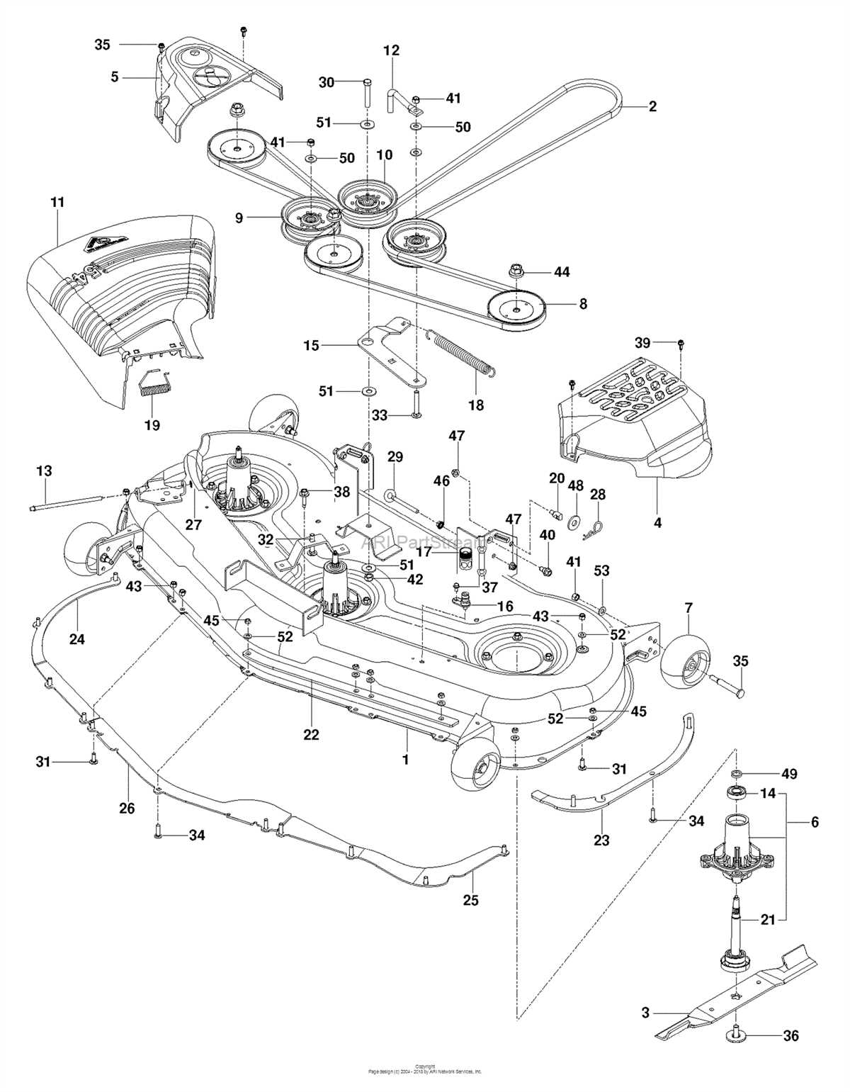 Husqvarna rz4216 drive belt diagram