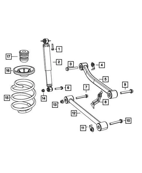 jeep wrangler suspension parts diagram