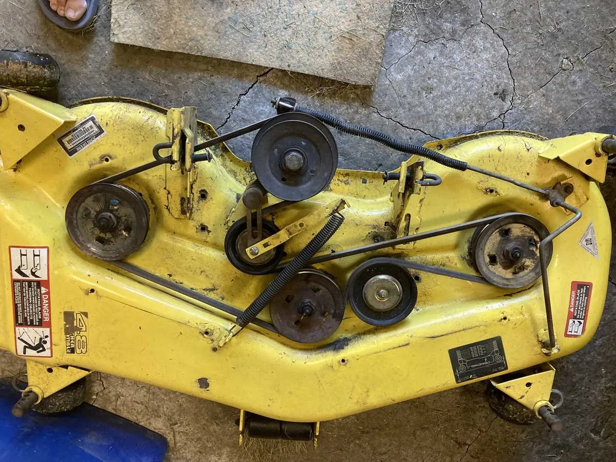 john deere 48 inch mower deck diagram