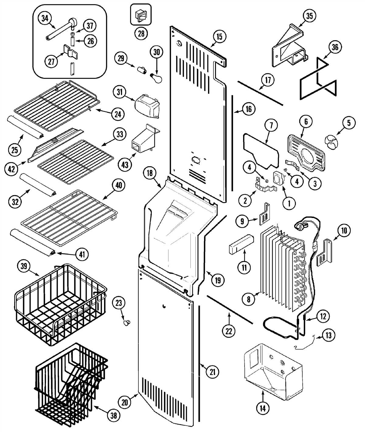 Kenmore 795 Refrigerator Parts Diagram