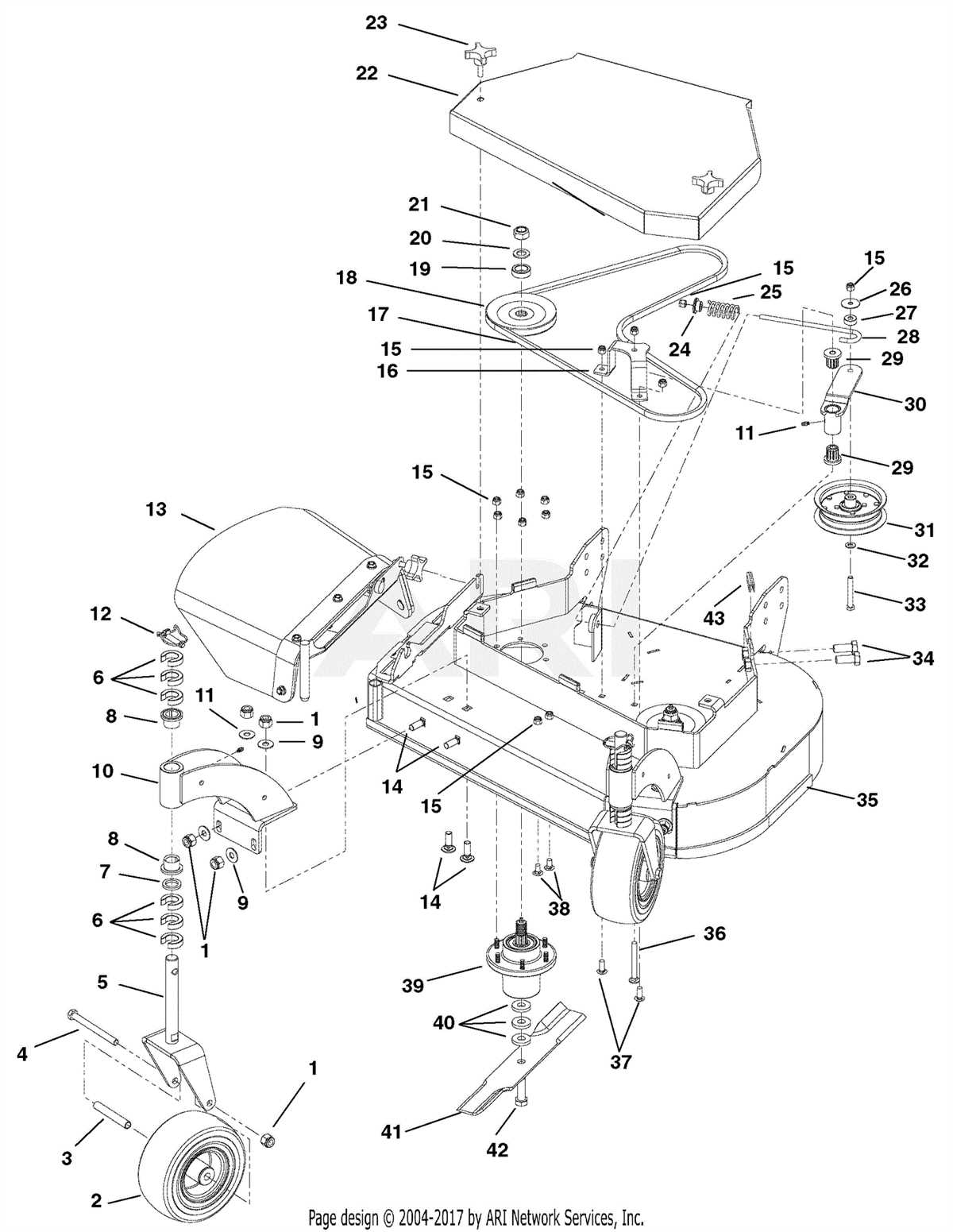 Lesco walk behind parts diagram