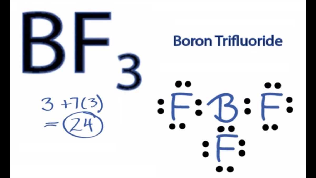 Lewis dot diagram of boron