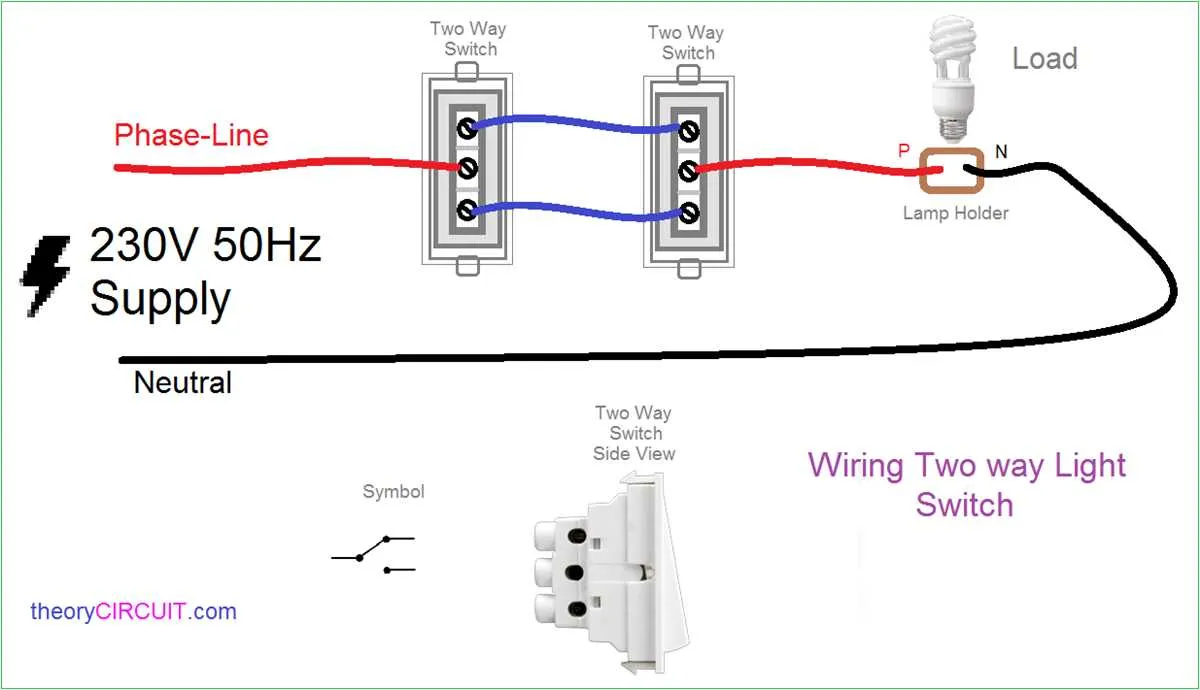 light with switch diagram
