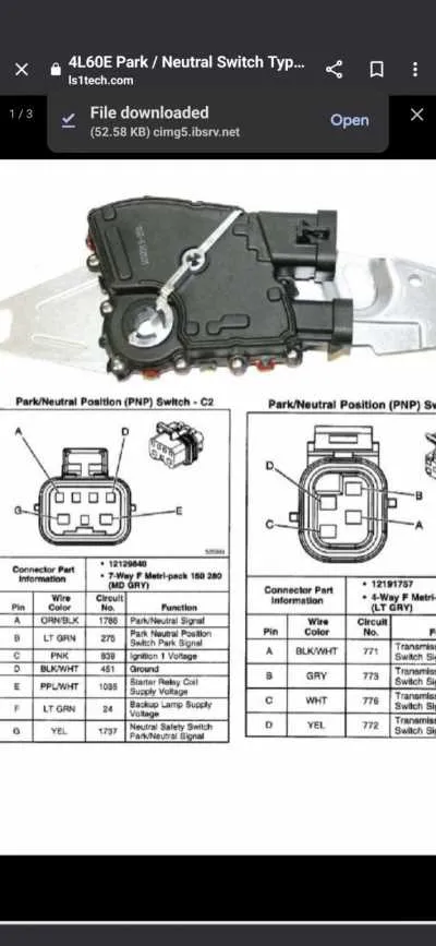 neutral safety switch wiring diagram