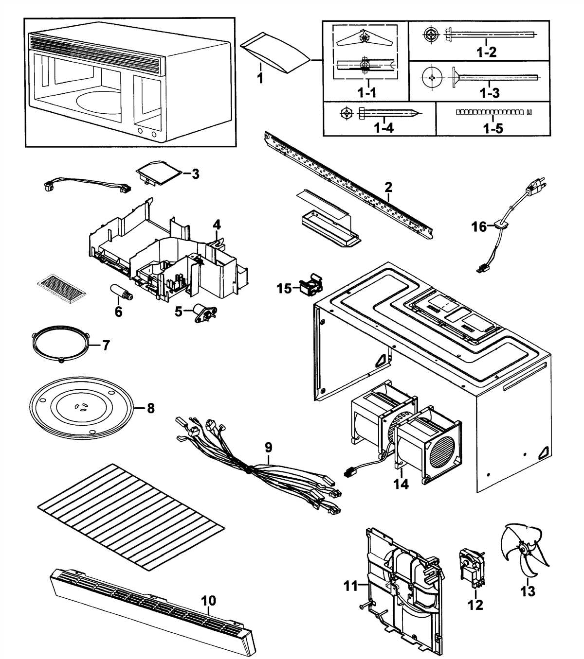 Panasonic Microwave Parts Diagram