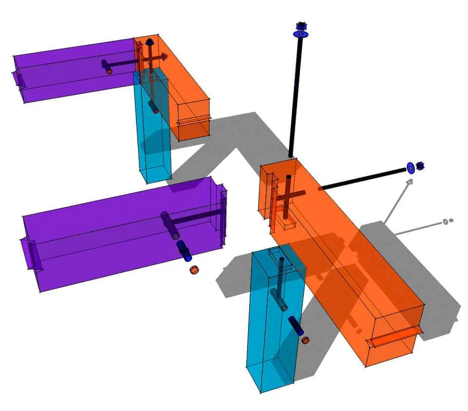 post and beam construction diagram