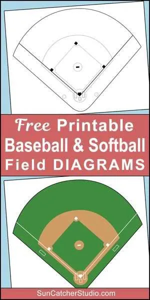 printable softball field diagram