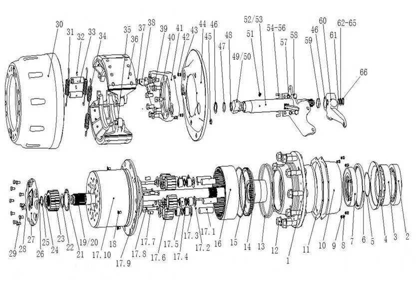 rear wheel hub assembly diagram