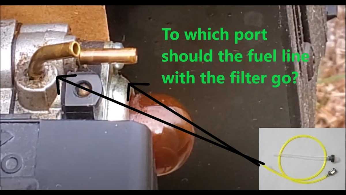 3. Remove the old fuel line