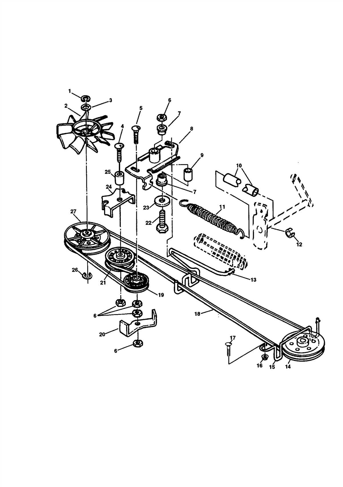 Scotts S1742 Deck Parts Diagram