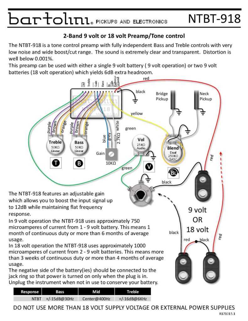 Single Pickup Bass Wiring Diagram