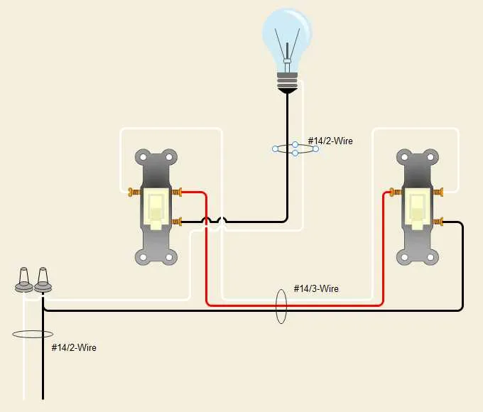 three way switch diagrams